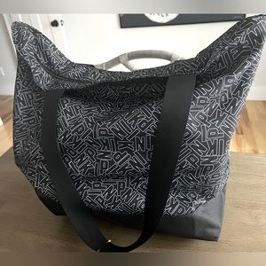 Victoria Secret PINK Black Logo Weekend Bag, NWT